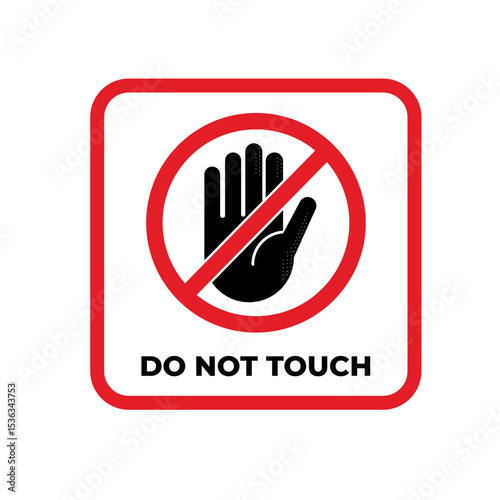 Original name(s): Do not touch sign vector