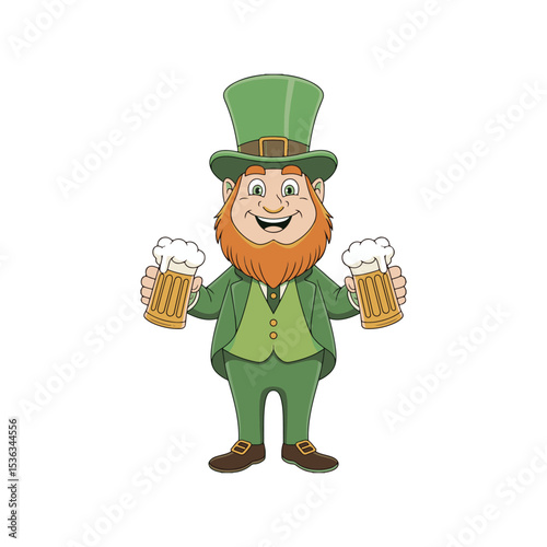 leprechaun with beer