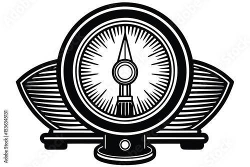 Vintage Radio Design Retro Style Illustration of a Classic Radio