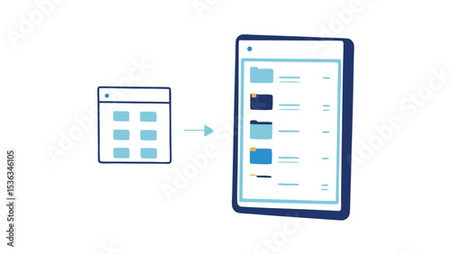 Seamless file transfer from desktop to tablet envisioning effortless data management on the go with