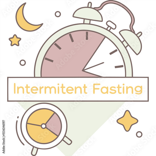 Intermittent fasting clock diagram