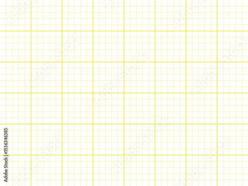 Texture of graph paper yellow grid line paper sheet	