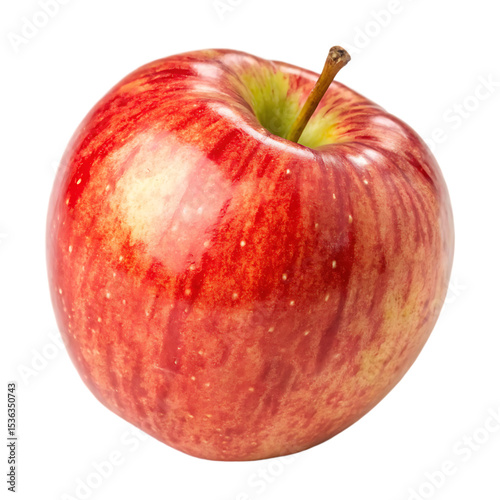 A Honeycrisp apple isolated on a transparent background
