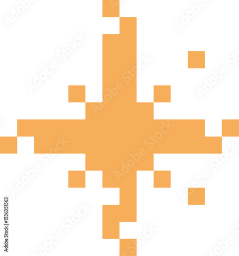 Retro Sparkle Pixel Art
