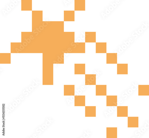 Retro Sparkle Pixel Art