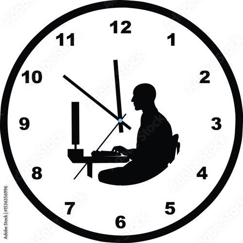 time is money concept on white background. 
