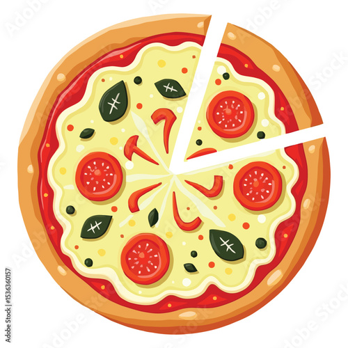 pizza vector illustration