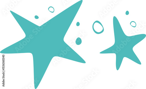Starfish with Sea Bubbles