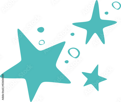 Starfish with Sea Bubbles