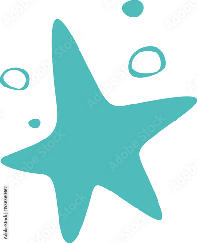 Starfish with Sea Bubbles