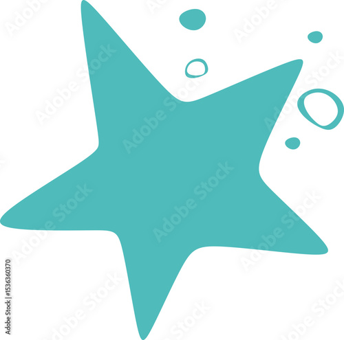 Starfish with Sea Bubbles