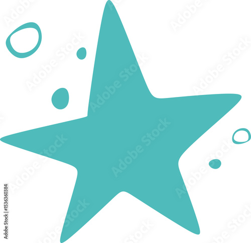 Starfish with Sea Bubbles
