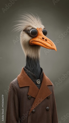 cyberpunk dodo bird people human socialist revolution old photo realistic wide ratio
