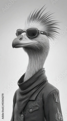 cyberpunk dodo bird people human socialist revolution old photo realistic wide ratio