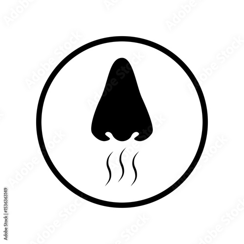 Odor control icon. Vector illustration design.
