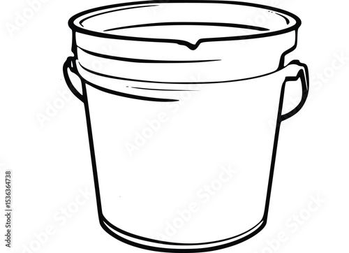 plastic cup isolated on white