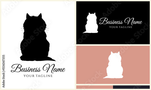 Cat Logo Silhouettes.