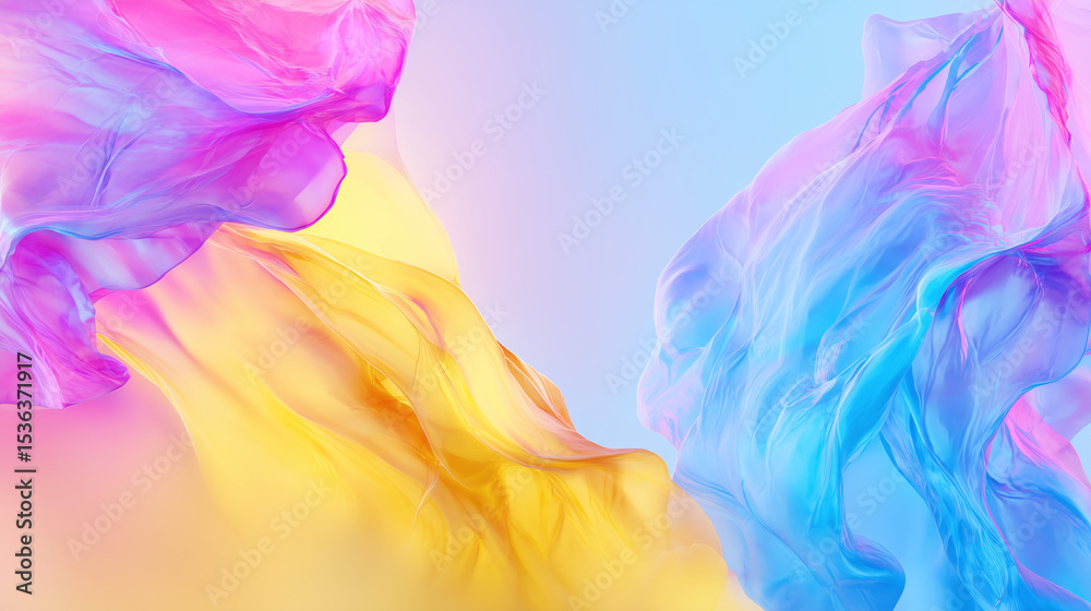 Fototapeta premium Vibrant abstract watercolor blend, flowing gradients and bold hues, evoking creative energy and artistic freedom