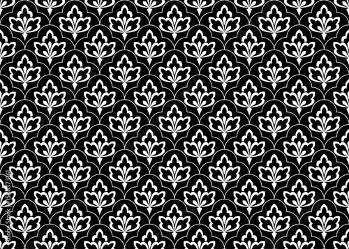 Abstract geometric pattern. A seamless vector background. White and black ornament. Graphic modern pattern. Simple lattice graphic design.