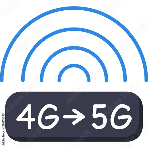 4g To 5g Icon