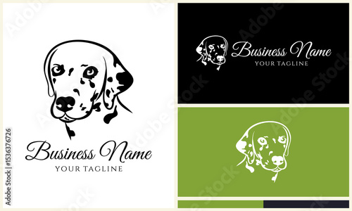 Dalmatian Dog Logo Design. (3)
