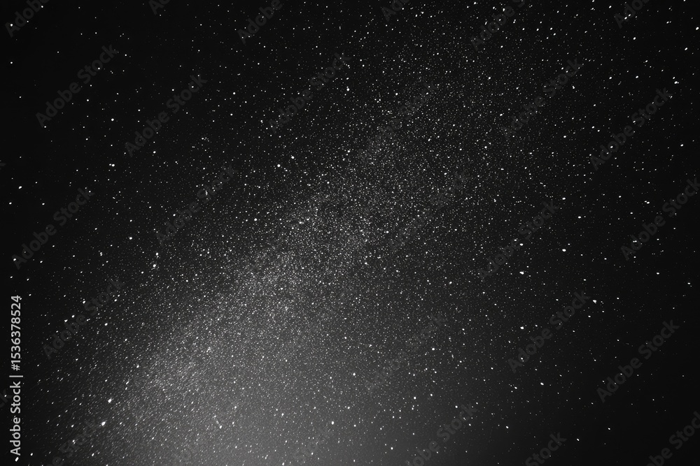 Fototapeta premium Starry night sky, streaked with light