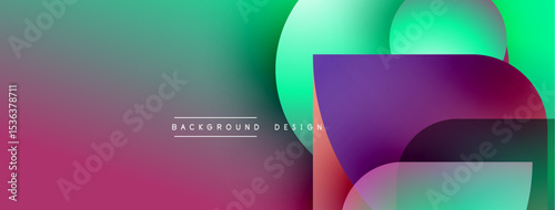 Abstract fluid shapes blend vibrant colors. Gradient transitions create dynamic visual effect. Modern design element for backgrounds.