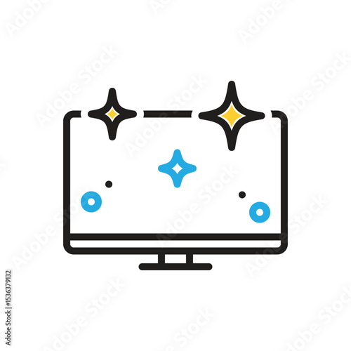 Multi color icon for clear