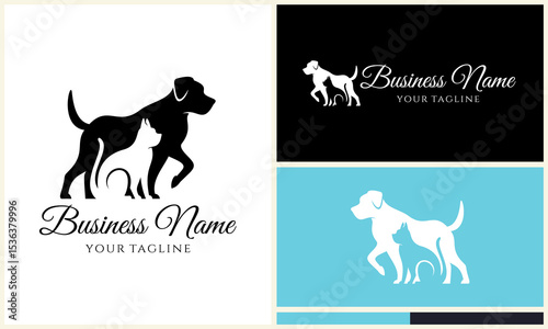 Dog Cat Logo Design Templates. (3)