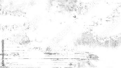 Abstract Grey and White Distressed Texture Background Grunge Overlay Pattern Design Element vector