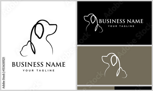 Dog Cat Logo Design Variations. (1)