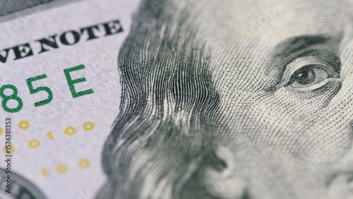 A detailed CloseUp view of a Hundred Dollar Bill showing the Federal Reserve Note clearly
