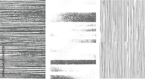 Gray Scale Abstract Texture Background with Vertical Horizontal and Speckled Lines monochrome