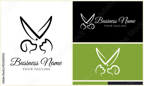 Dog Grooming Logo Design. (1)