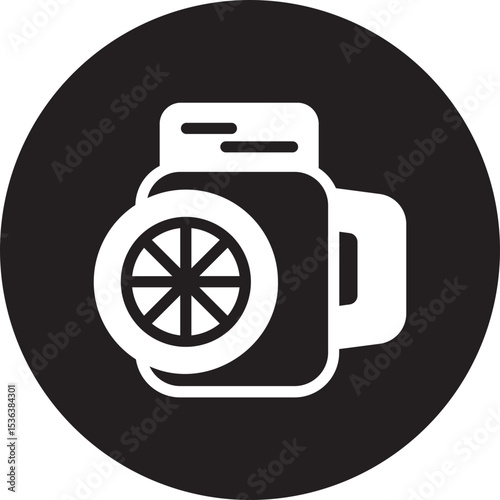 lemonade glyph icon