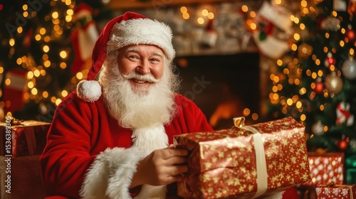 Santa's Festive Gift Giving