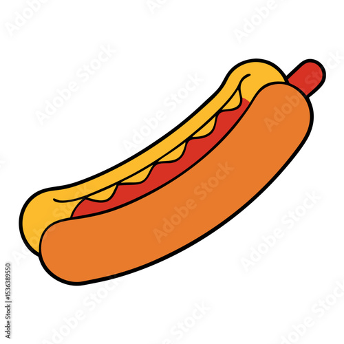 hot dog vector illustration