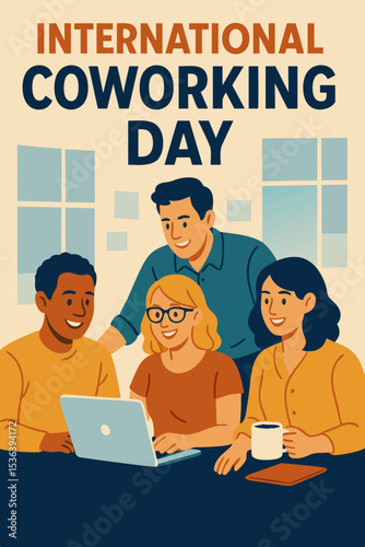 International Coworking Day - Collaboration illustration