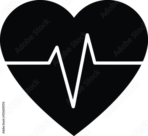 Healthcare Vector Illustration Heartbeat Icon