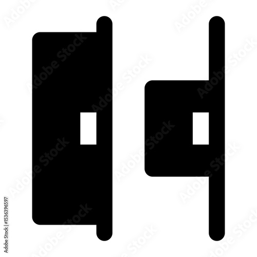 distribute right black glyph icon