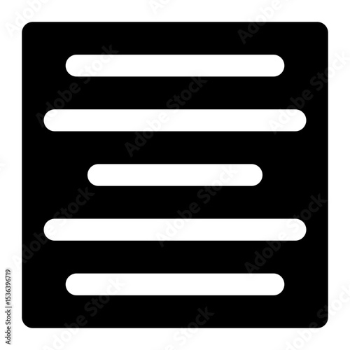 align center black glyph icon