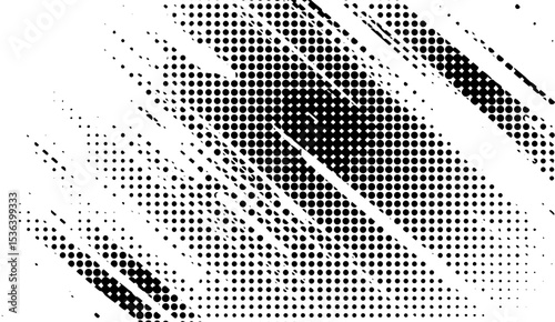Monochrome Pixelated Streaks: Abstract Dotted Pattern with Diagonal Lines for Modern Backgrounds and Graphic Designs, ideal for Contemporary Art Projects and Creative Designs
