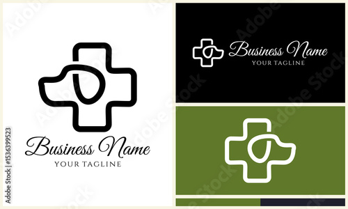 Dog Vet Clinic Logo Design.