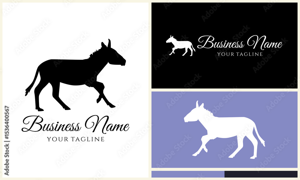 Obraz premium Donkey Logo Designs.