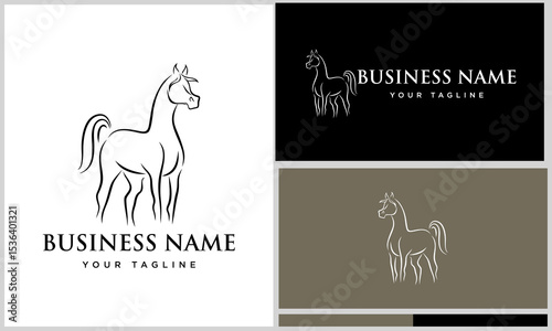 Elegant Horse Logo Design.