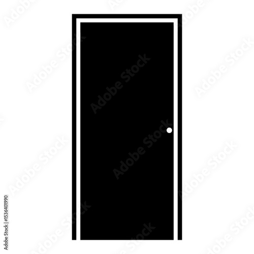 Door vector icon. entry illustration sign. room symbol. exit logo.