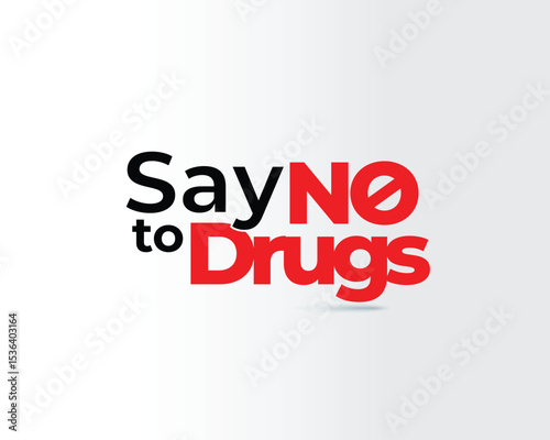 Say no to drugs. - International Day against Drug Abuse - No Drug-International day -world drug abuse day -Vector Illustration of International Day against DRUG ABUSE and trafficking observed on 26