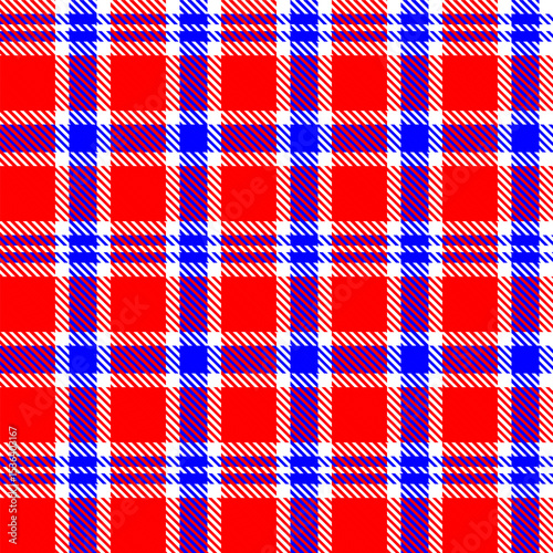 Gingham pattern background. Retro tablecloth texture. Abstract color full of Scott pattern. Pastel gingham seamless background for print on fabric. Vector art