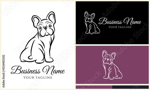 French Bulldog Logo Design. (2)
