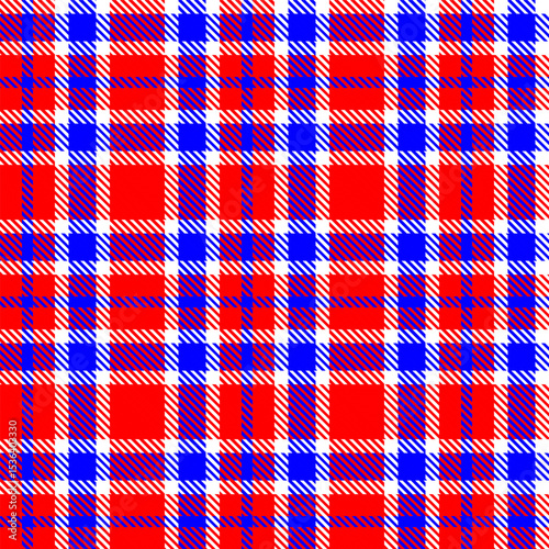 Gingham pattern background. Retro tablecloth texture. Abstract color full of Scott pattern. Pastel gingham seamless background for print on fabric. Vector art